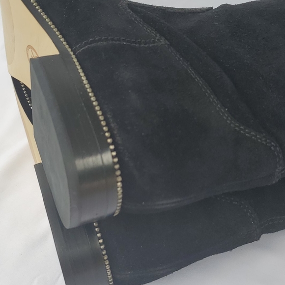 Michael Kors Black Suede Bayview Riding Boot Knee High Sz 7 - Picture 11 of 16